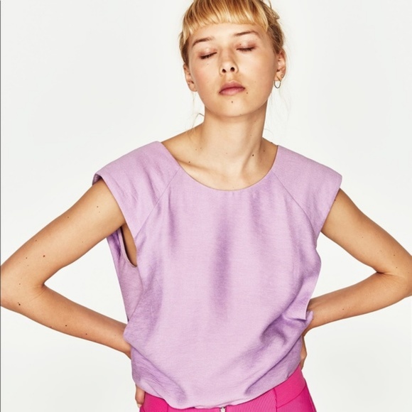 Brand New Zara Trafaluc Low Back Large Top NWOT - Picture 3 of 7